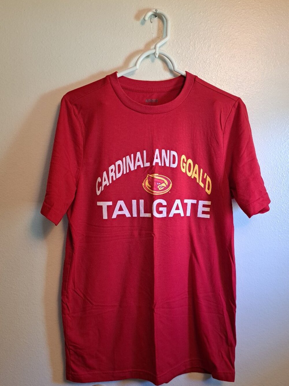 Iowa State "Cardinal and Gold Tailgate" graphic crewneck short sleeve t-shirt